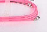NOS/NIB Neon Pink C.I. (Casiraghi Industrial) Kit Freno Mountainbike #4058 Brake Cable Set for front and rear Shimano type cantilver brake from the 1990s