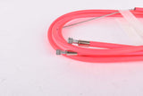 NOS Neon Pink C.I. (Casiraghi Industrial) Coppia Trasmissioni Corsa Fosforcenti #4065 Brake Cable Set for front and rear road bike type brake from the 1990s