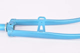 NOS 28" Turquoise Steel Fork with a Eyelets for Fenders and Braze-on for a Dynamo