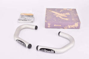 NOS/NIB silver Cinelli Spinaci Clip-on Bars from the 1990s