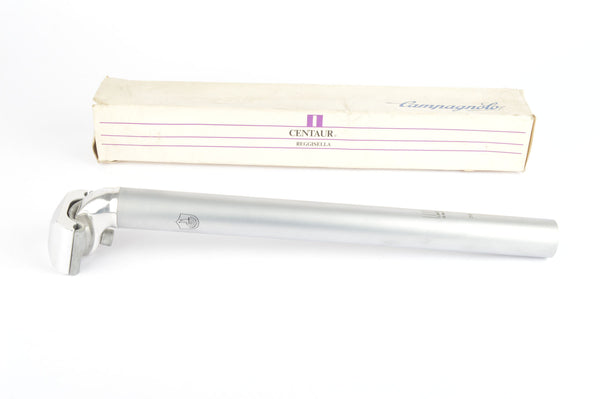 NEW Campagnolo silver polished Centaur MTB long version seatpost in 29.8 diameter from the 1990s NOS/NIB