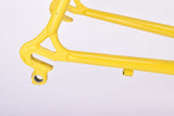 Yellow and Grey / Silver Gazelle Formula Race frame set in 60.0 cm (c-t) / 58.5 cm (c-c) with Reynolds 525 tubing, from the early 1990s