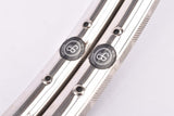 Van Schothorst Roestvrij Stainless Chromed Steel Clincher Rims in 28"x1 5/8" (622-18mm) with 36 holes in mint condition