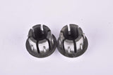 Silver Cinelli winged logo handlebar end plugs