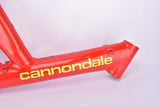 Cannondale Super V3000 Mountainbike frame in 42.5 cm (c-t) with Aluminium Over Size tubing from the 1990s - defective