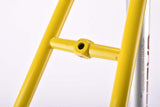 Yellow and Grey / Silver Gazelle Formula Race frame set in 60.0 cm (c-t) / 58.5 cm (c-c) with Reynolds 525 tubing, from the early 1990s