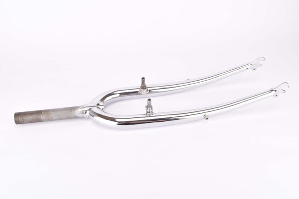 NOS 28" Tange Chrome Trekking Steel Fork with Eyelets for Fenders and Low Rider
