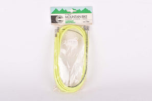 NOS Neon Yellow C.I. (Casiraghi Industrial) Kit Freno Mountainbike #4060 Brake Cable Set for front and rear Shimano type cantilver brake from the 1990s