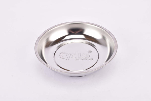 CYCLUS TOOLS magnetic dish for small parts, stainless steel, round, 15cm