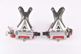 Shimano 105 #PD-1050 aero Pedal Set with toe clips and straps from the late 1980s
