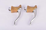 Campagnolo (Nuovo) Record Brake Lever set #2030 with brown worldlogo hoods