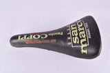 Black Fausto Coppi labled Selle San Marco Tuono Light Racing Pro No Slip System Saddle from 1996