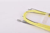 NOS Neon Yellow C.I. (Casiraghi Industrial) Kit Freno Mountainbike #4060 Brake Cable Set for front and rear Shimano type cantilver brake from the 1990s