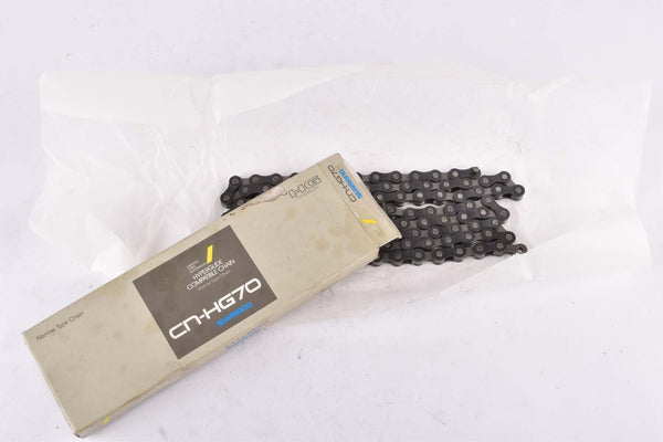 NOS/NIB Shimano 105 SC #CN-HG70 (2-0641160157) Hyperglide (HG) Narrow Type Chain in 1/2" x 3/32" with 116 links from the 1990s