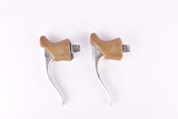 Campagnolo Record #2030 brake lever set with brown shield logo hoods from the 1980s