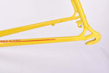 Yellow and Grey / Silver Gazelle Formula Race frame set in 60.0 cm (c-t) / 58.5 cm (c-c) with Reynolds 525 tubing, from the early 1990s