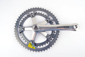 Shimano 105 #FC-1050 right crank arm with chainrings 42/53 teeth and 170mm length from 1988