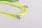 NOS/NIB Neon Yellow C.I. (Casiraghi Industrial) New Mountainbike Fun #4058 Brake Cable Set for front and rear Shimano type cantilver brake from the 1990s