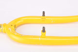 26" Yellow MTB Steel Fork with Eyelets for Fenders