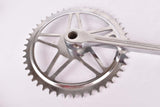 NOS fluted cottered chromed steel single crank set with 46 teeth in 170mm