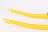 26" Yellow MTB Steel Fork with Eyelets for Fenders