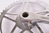 NOS fluted cottered chromed steel single crank set with 46 teeth in 170mm