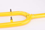 26" Yellow MTB Steel Fork with Eyelets for Fenders