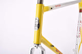 Yellow and Grey / Silver Gazelle Formula Race frame set in 60.0 cm (c-t) / 58.5 cm (c-c) with Reynolds 525 tubing, from the early 1990s