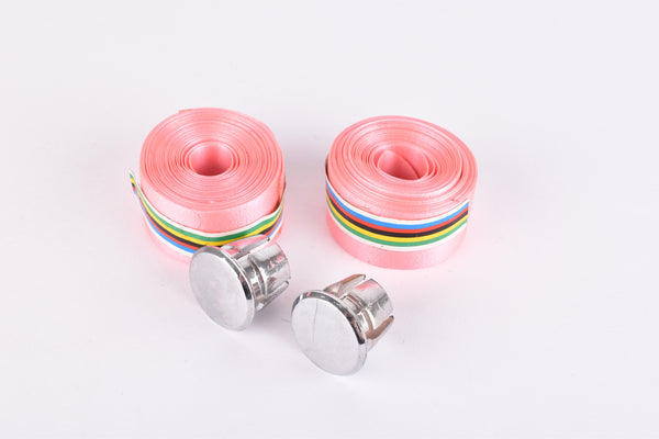 NOS pink shiny plastik handlebar tape