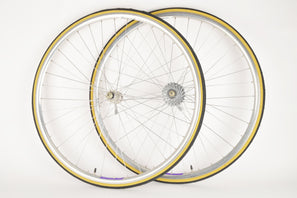 Wheelset Campagnolo Lambda clincher rims and Shimano 105 SC #1055 hubs from 1993 - New Bike Take Off