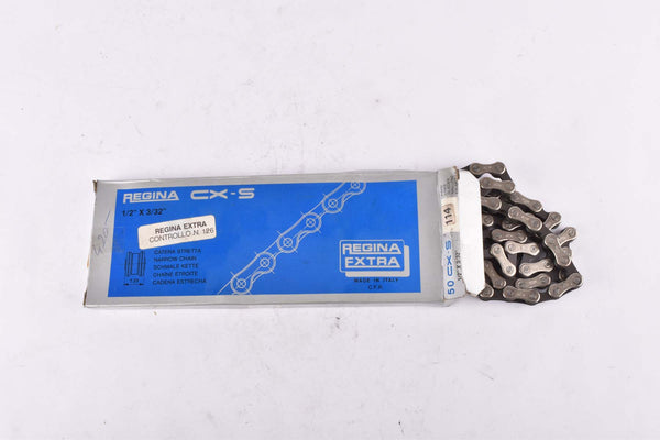 NOS/NIB 7-speed / 8-speed Regina Extra 50 CX-S Chain in 1/2" x 3/32" with 114 links from the 1980s - 1990s
