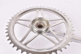 NOS fluted cottered chromed steel single crank set with 46 teeth in 170mm