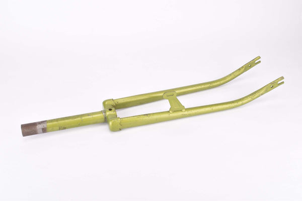 NOS 28" Green Steel Fork with a Braze-on for a Dynamo