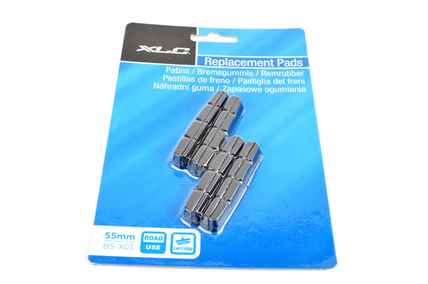 NEW XLC #BS-X01 55mm black replacement brake pads (4 pcs)