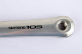 Shimano 105 #FC-1050 left crank arm with 172.5mm length from 1988