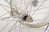 Wheelset Campagnolo Lambda clincher rims and Shimano 105 SC #1055 hubs from 1993 - New Bike Take Off