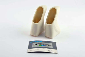 NEW Shimano 600 Ultegra #87 E 9811 white Brake Lever Hoods from the 1980s - 90's NOS