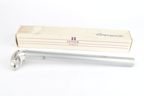 NEW Campagnolo silver polished Centaur MTB long version seatpost in 27.0 diameter from the 1990s NOS/NIB