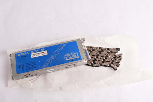 Near Mint 7-speed / 8-speed Regina Extra 50 CX-S Chain in 1/2" x 3/32" with 108 links from the 1980s - 1990s - New Bike Take Off