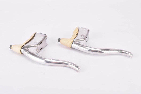 NOS Mafac Racing Lever "Dural" (Course #121 Professional) Brake lever set with white half hoods from the 1960s - 1970s (poignée course)