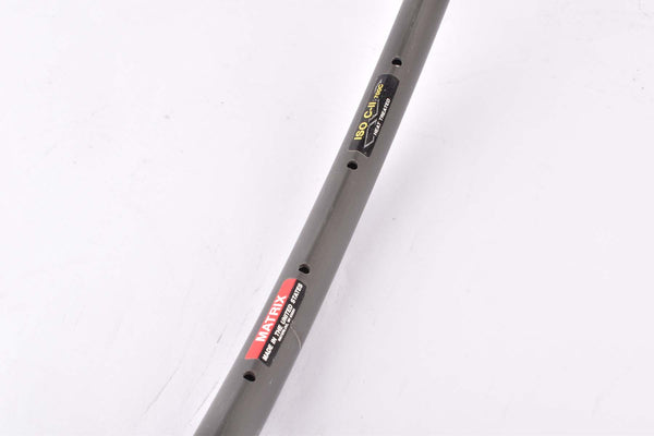 NOS Matrix ISO C-II Aero dark anodized clincher single rim 700c/622mm with 36 holes from the 1990s