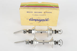 NOS/NIB Campagnolo Record Strada #1034 Low Flange Hub Set, with 28 holes and italian thread