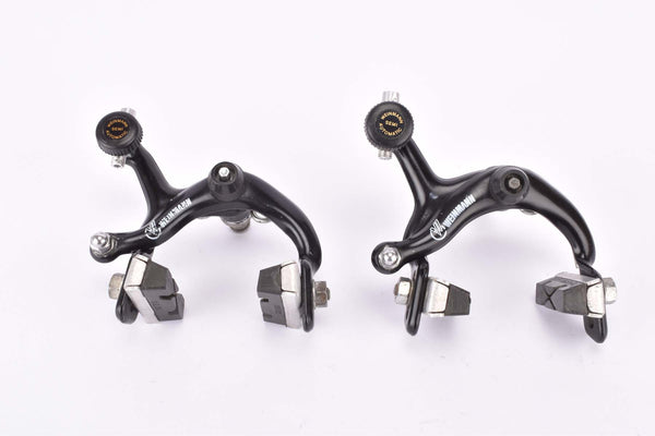 Black anodized Weinmann AG 570 (either Alpha or Top ) semi automatic single pivot brake calipers from the 1980s