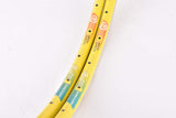 NOS Rigida ultimate power clincher rimset 700c/622mm with 32 holes from the 1990s, yellow