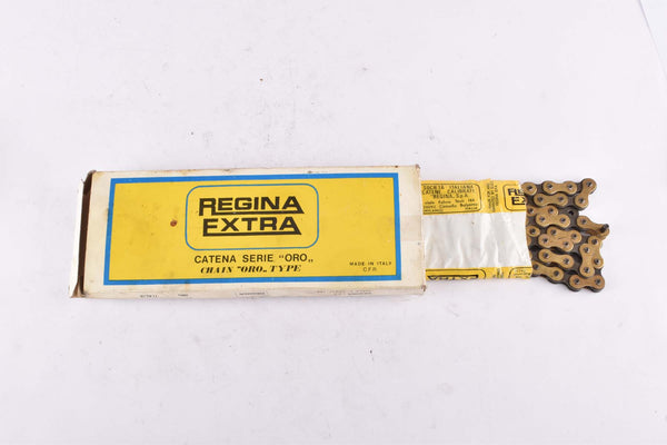 NOS/NIB 5-speed / 6-speed Regina Extra 50 Oro Chain in 1/2" x 3/32" with 114 links from the 1970s - 1980s