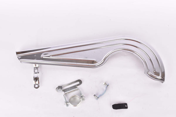 NOS chrome plated chain guard with mounting hardware