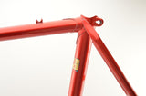 NOS Red steel frame 59.5 cm (c-t) / 58.0 cm (c-c) Columbus Aelle
