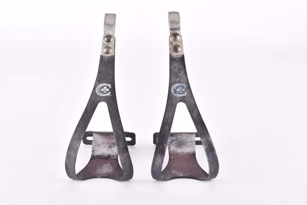 Colnago labled Ale 97/L.D. aluminum alloy (dural) Toe-Clip set from the 1980s