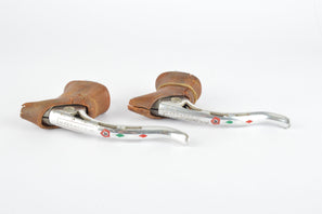 Campagnolo Super Record #4062 brake lever set with world logo and Rossin Panto from 1976