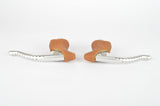 NOS Campagnolo Super Record Brake Lever Set #4062 with brown shieldlogo hoods from the 1980s